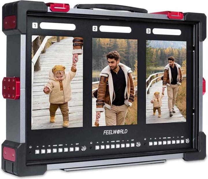Productafbeelding Feelworld PS101 Triple 10.1 inch Vertical Display Monitor (10.10")