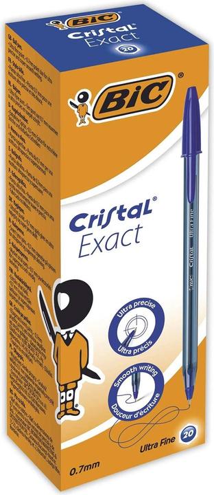 Produktbild Bic Kugelschreiber Blau Cristal Exact (Blau, 20 x)