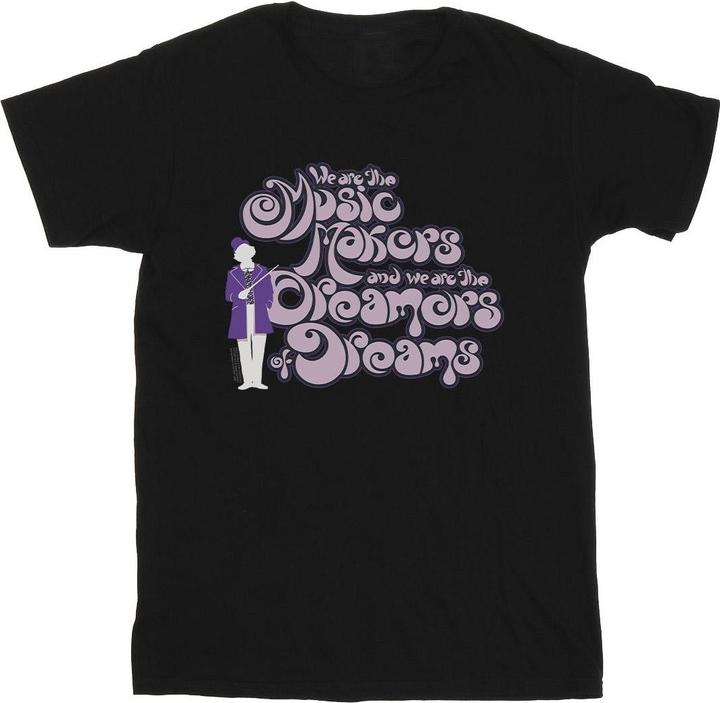 Immagine prodotto Willy Wonka & the Chocolate Factory Dreamers Text Maglietta Ragazze (140, 146)