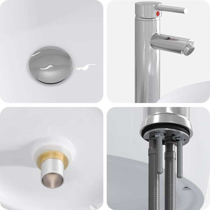 Actual product image vidaXL Badezimmer-Waschtisch (445 mm, 495 mm)