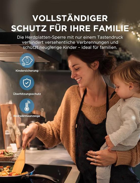 Produktbild Midea Piano a Induzione con Controllo Touch (28.80 cm, Glaskeramik Kochfeld, Induktionskochfeld)