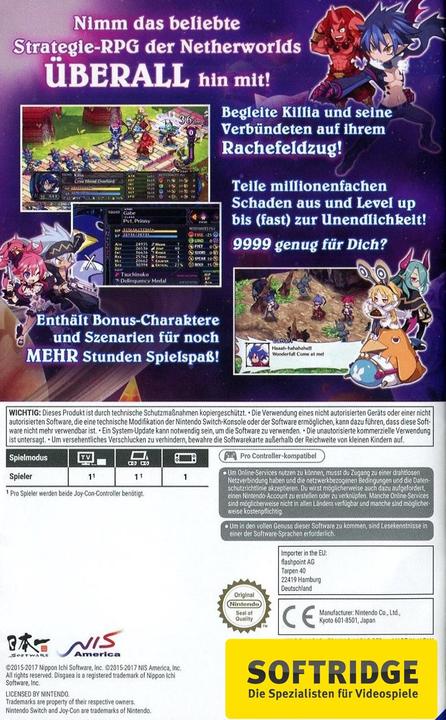 Immagine prodotto Game Disgaea 5 - Edizione completa, Switch (Switch, Multilingue)