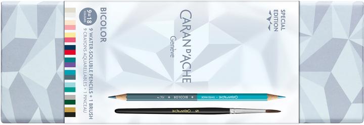 Image du produit Caran d'Ache Farbstift Bicolor Alpine Frost (Multicolore, 9 x)