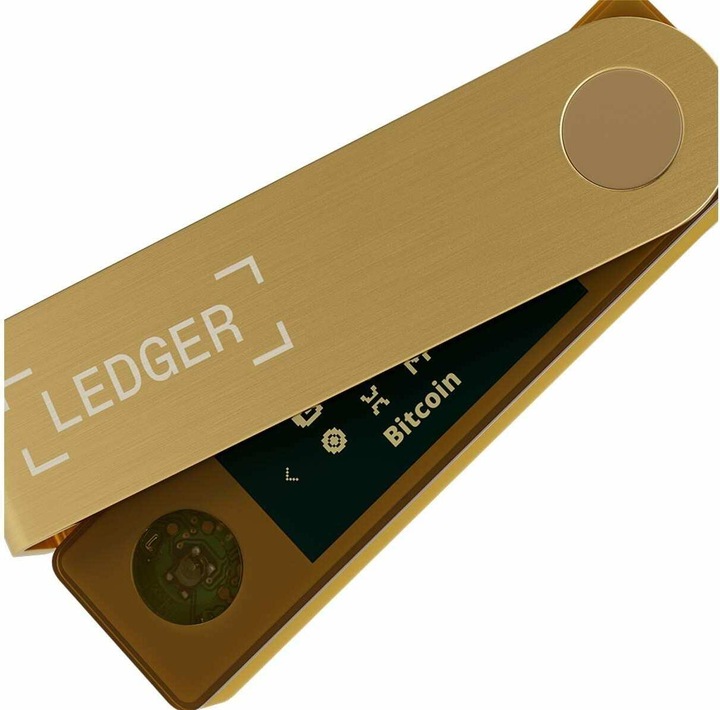 Actual product image Ledger Nano X - Gold (Bitcoin, Ethereum Classic, Litecoin, Dogecoin, Dash, Others)