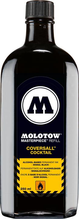 Produktbild Molotow Nachfülltinte Masterpiece Coversall 250ml signalschwarz (Nachfülleinheit, Schwarz)
