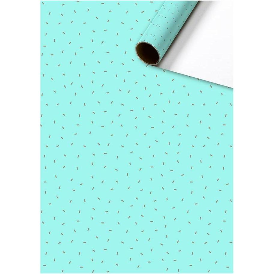 Stewo, Geschenkverpackung, Geschenkpapier Care 252860084 türkis 70x200cm (Geschenkpapier, 1 x)