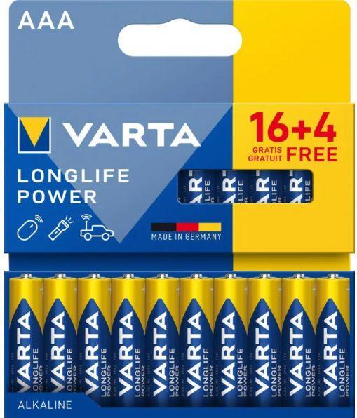 Image du produit Varta Longlife Power AAA (20 pcs, AAA, 1260 mAh)