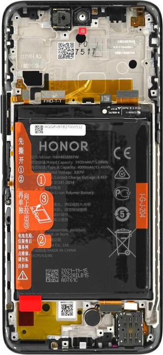 Productafbeelding Honor Beeldscherm + batterij X20 SE zwart (Batterij)