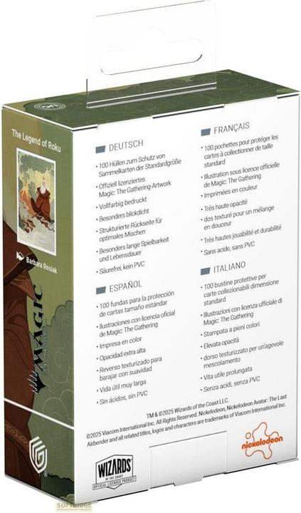 Actual product image Ultimate Guard Art Sleeves Magic: The Gathering "Avatar: The Last Airbender" - Red Mythic