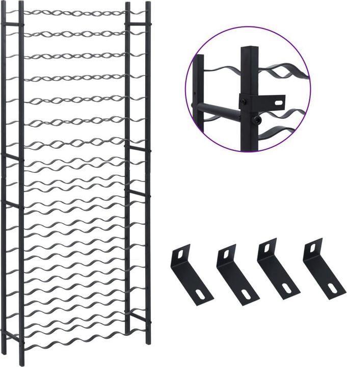 Actual product image vidaXL Weinregal (64 x 22 x 157 cm, 96 Fl.)