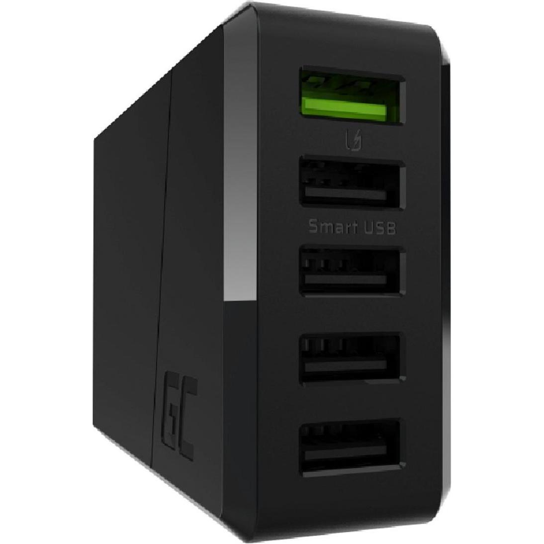 Thumbnail - GreenCell GC ChargeSource 5 5xUSB 52W with Ultra Charge and Smart (52 W), USB Ladegerät, Schwarz