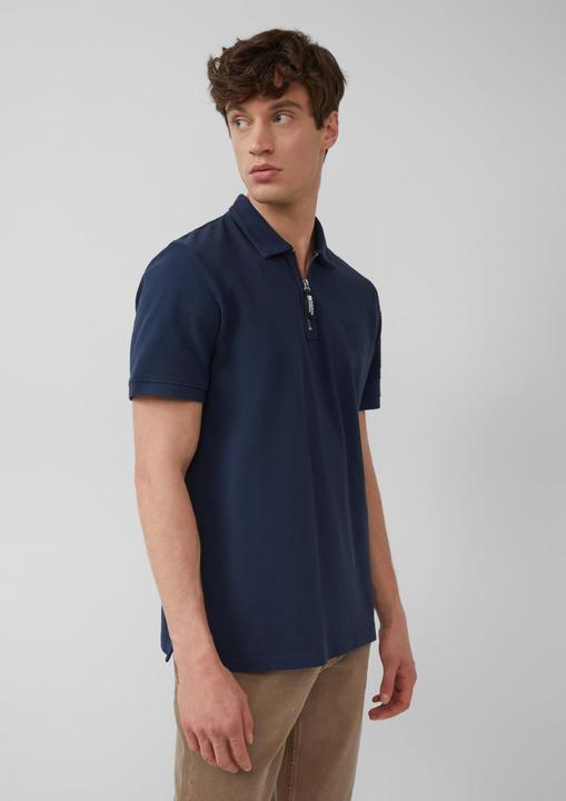 Produktbild S.Oliver Polo-Shirt Poloshirt mit Reissverschluss und Ärmeltasche (XL)