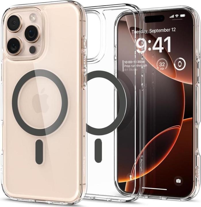 Actual product image Spigen Ultra Hybrid MAG iPhone 16 Pro Max MagSafe graphite ACS07999 (Apple iPhone 16 Pro Max)