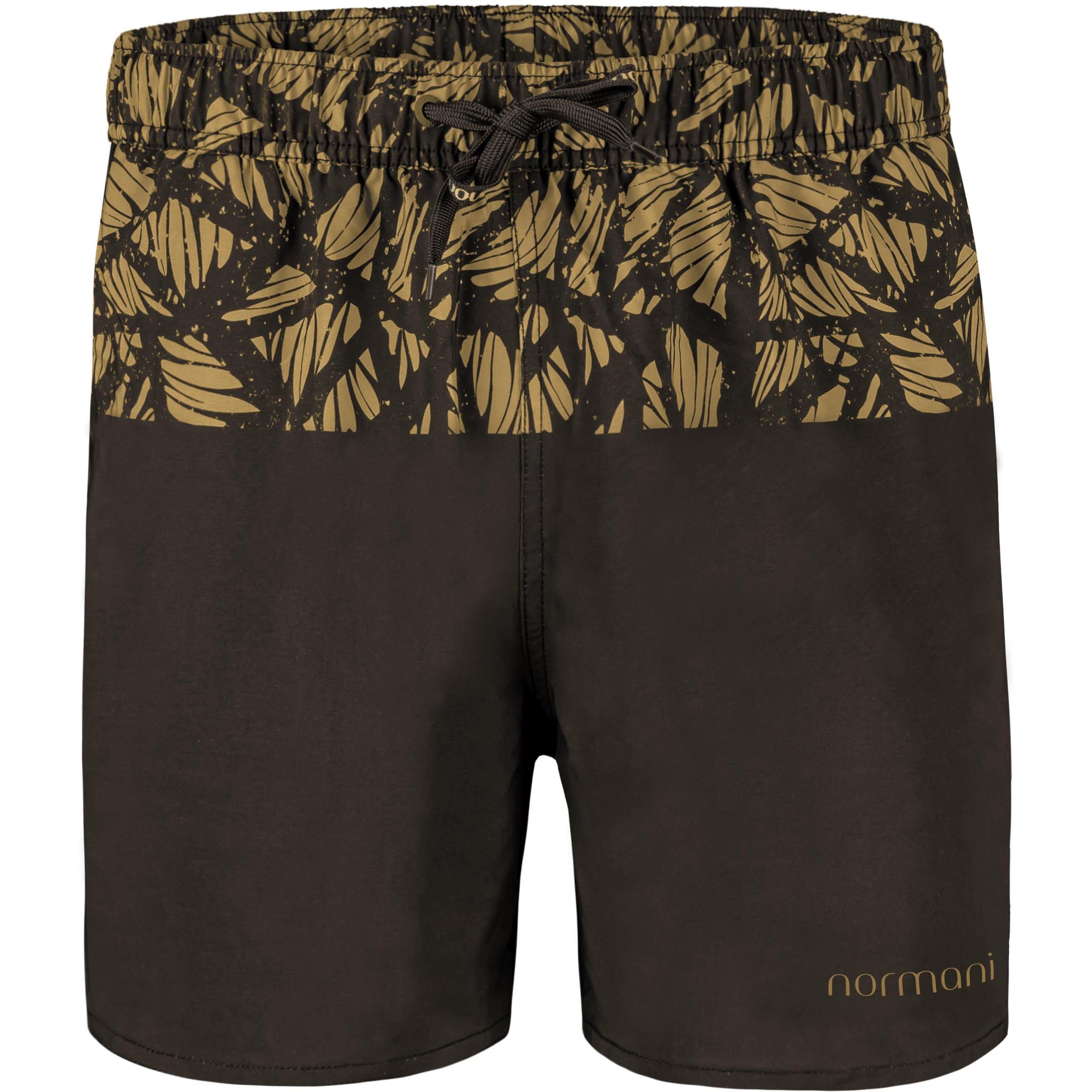 Normani, Herren, Badehose, Herren Badeshorts Lahaina, Braun, (S)