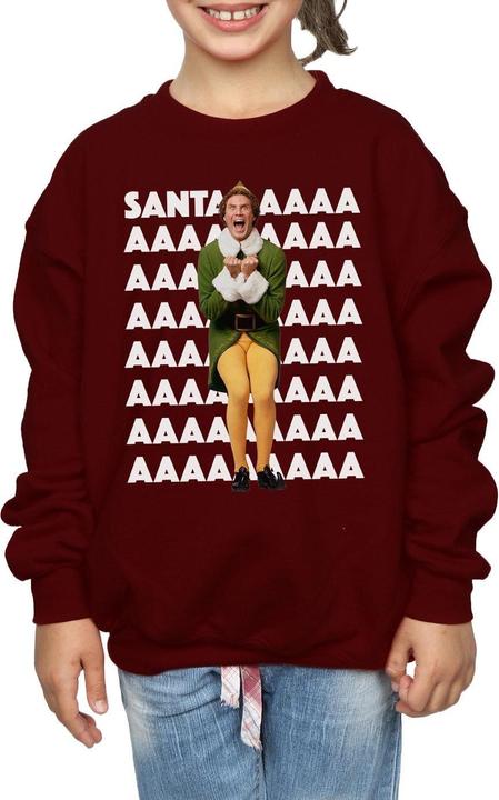 Produktbild Elf Buddy Santa Scream Sweatshirt Mädchen (140, 146)