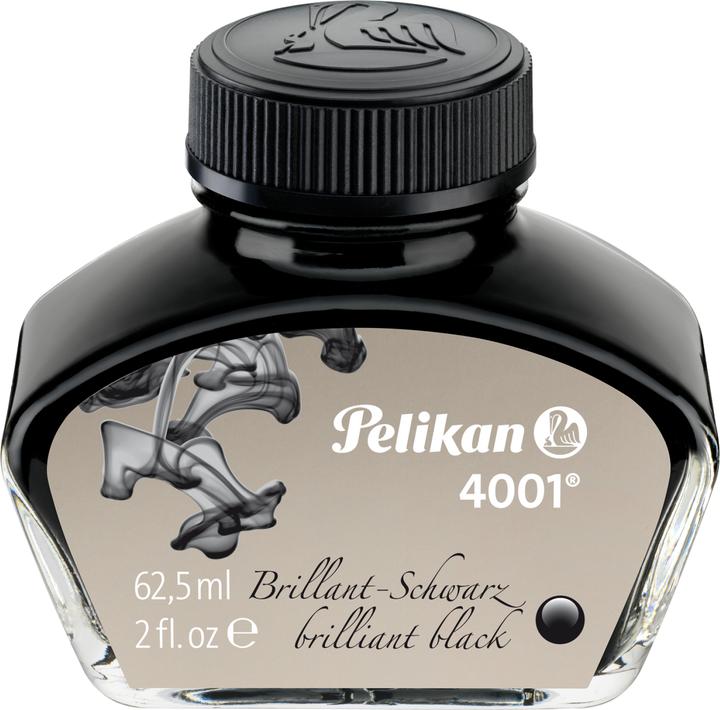 Pelikan Ink 4001 in glass, black, content: 62.5 ml (Black, 1 pcs.)