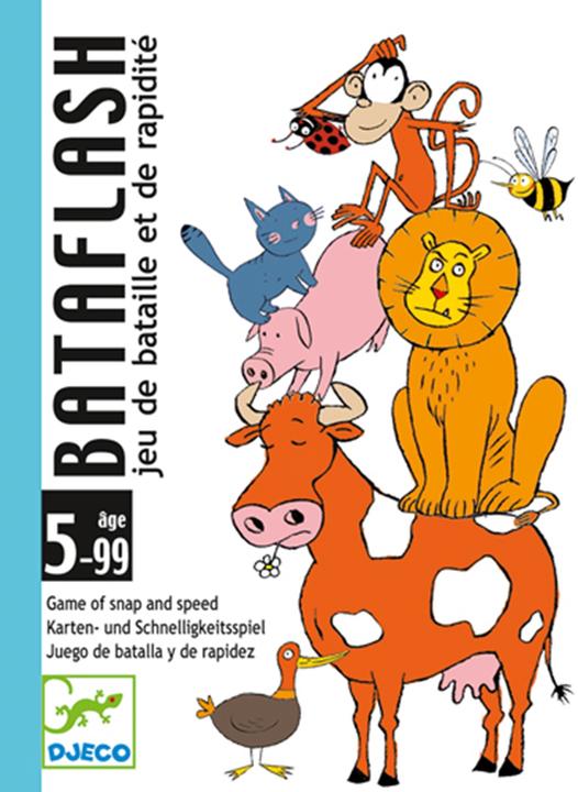 Actual product image Djeco Card game Bataflash (mult) (German, French, Italian, English)