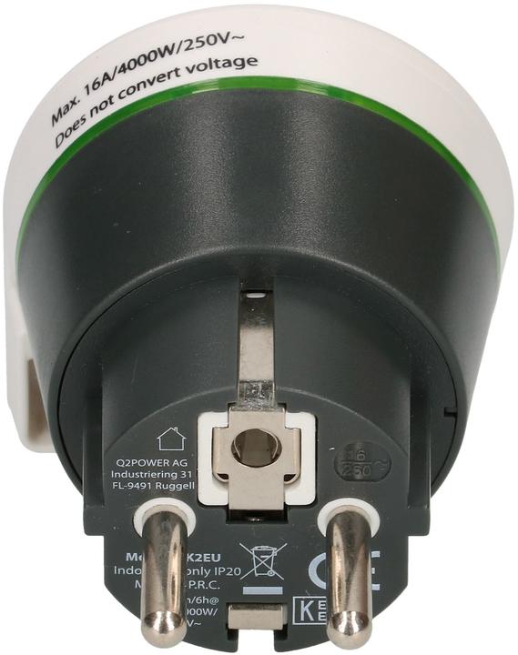 Produktbild Q2 Power Reiseadapter Grossbritannien nach Europa