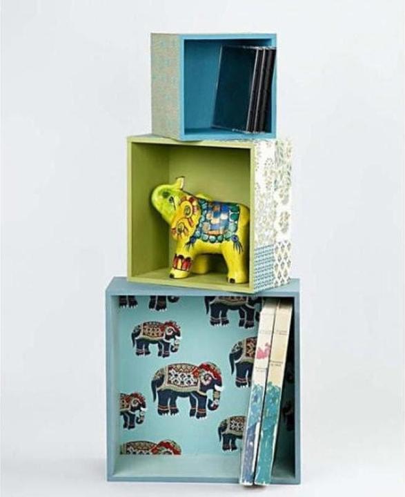 Produktbild Creativ Company Holzksten-Set Quadrat (12.50 cm, 11.37 l, 3x)