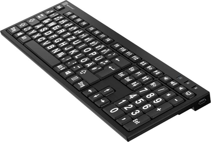 Produktbild Logickeyboard XL Print PC Slim Line NERO (Deutschland, Kabelgebunden)
