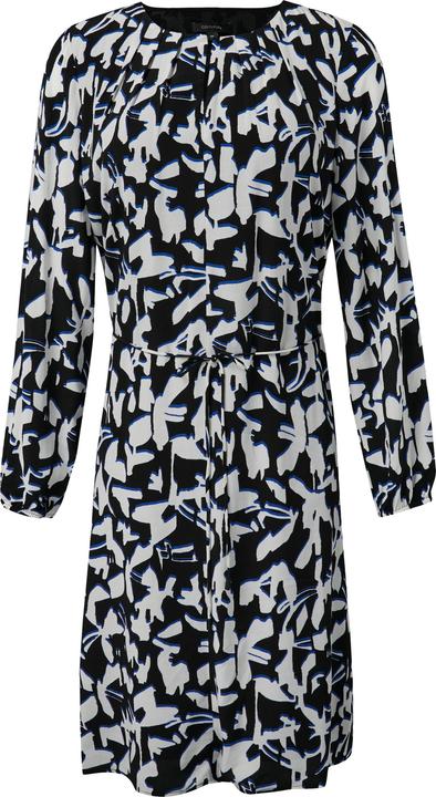 Produktbild Comma Kleid Gemustertes Midi-Kleid mit Faltenausschnitt (34)