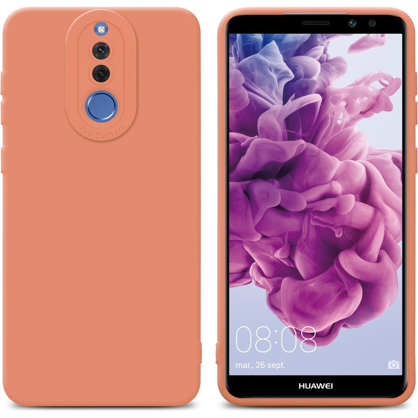 Cadorabo Hülle für Huawei MATE 10 LITE im TPU Fluid LM162 Style (Huawei Mate 10 Lite), Smartphone Hülle, Orange