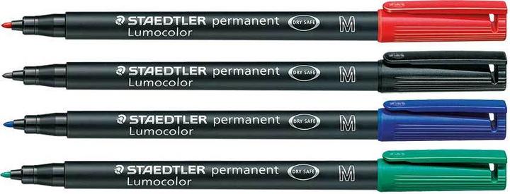 Image du produit Staedtler Lumocolor permanent (Multicolore, 1 mm, 4 x)