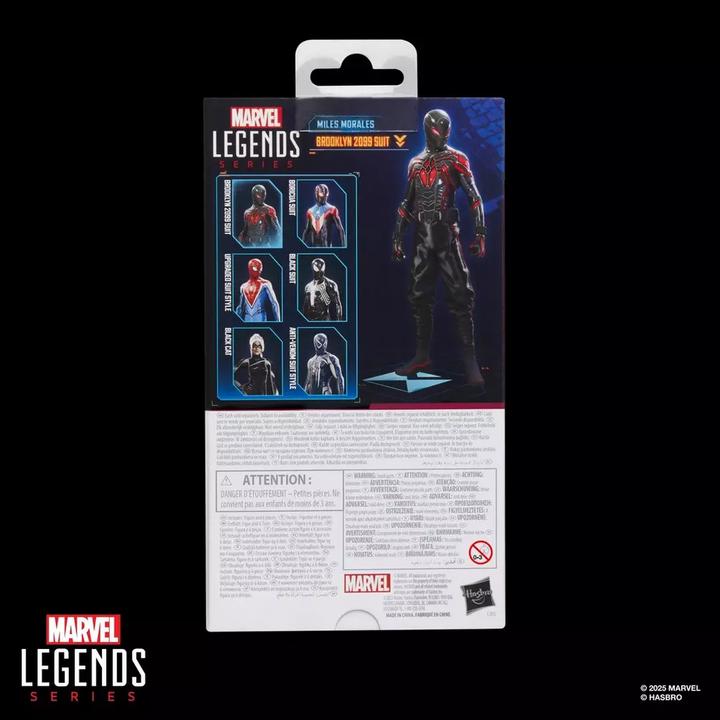Actual product image Hasbro Spider-Man 2 Marvel Legends Gamerverse Actionfigur Miles Morales (Brooklyn 2099 Suit) 15 cm