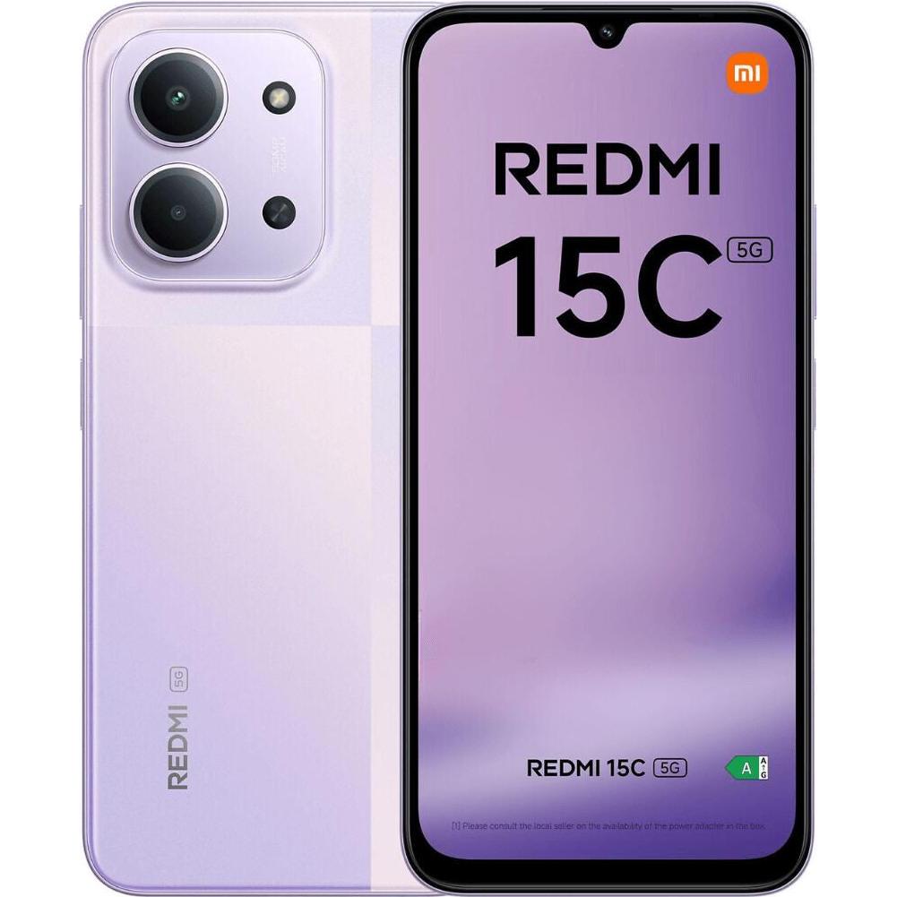 Xiaomi Redmi 15C 5G (256 GB, Dusk purple, 6.90", Dual SIM, 5G), Smartphone, Violett