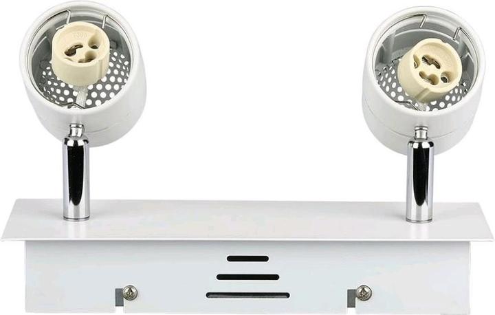 Actual product image V-TAC VT789 2 x GU10 Rail Fitting White