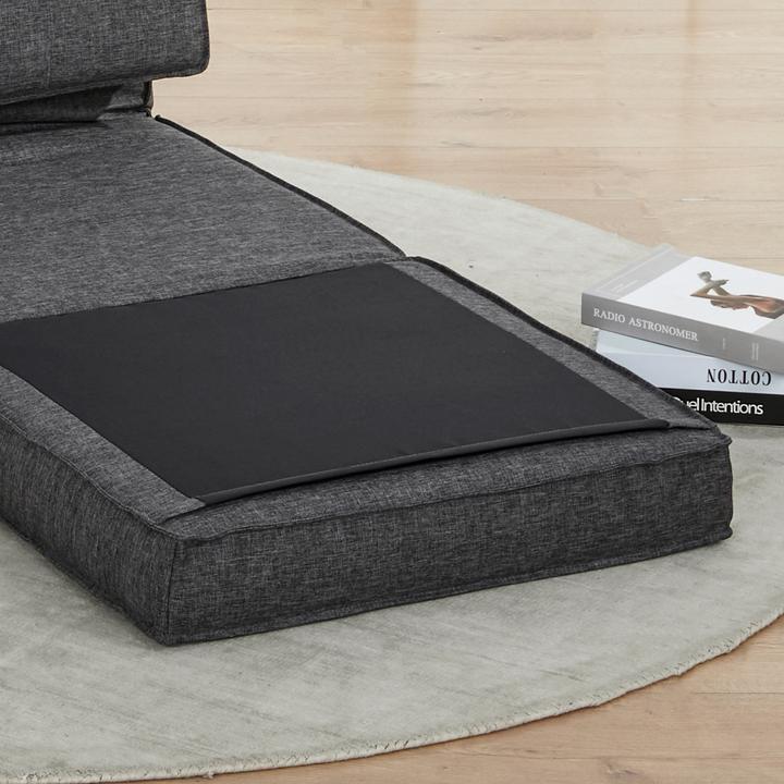 Immagine prodotto Homcom Bodensofa Polyester, Schaumstoff Dunkelgrau