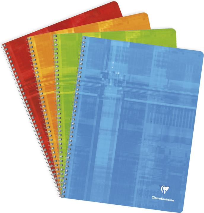 Actual product image Clairefontaine Spiral notebook (A4, Checked, Hardcover)