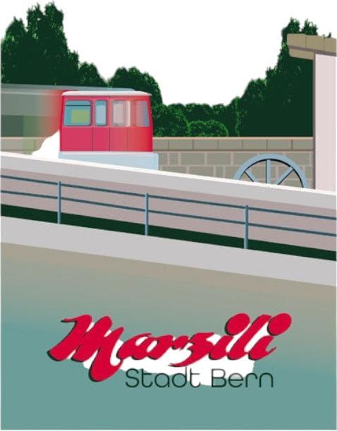 S.wert Design Postkarte Bern Marzili