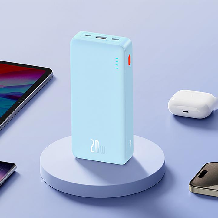 Actual product image Baseus Airpow 20000mAh 20W powerbank (blue) (20000 mAh, 20 W, 74 Wh)