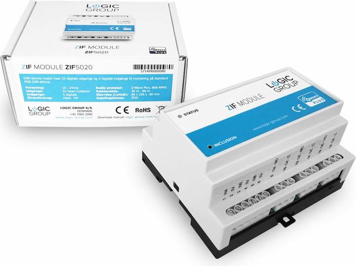 Immagine prodotto Logic Group Modulo DIN ZIF5020 Z-Wave