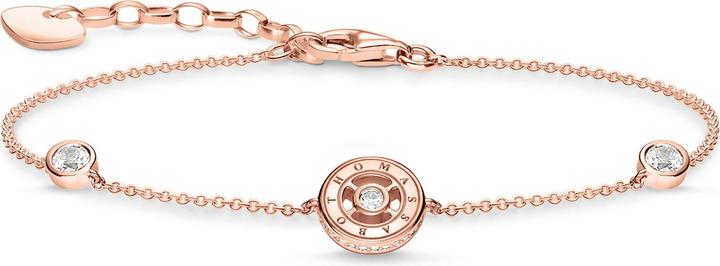 Produktbild Thomas Sabo Armband Kreis mit weissen Steinen roségold (19 cm, 925er Silber)