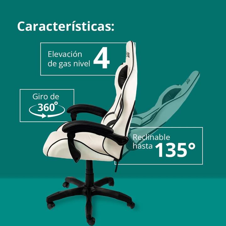 Immagine prodotto Kubo Sedia da gaming ergonomica con supporto lombare e testiera regolabile