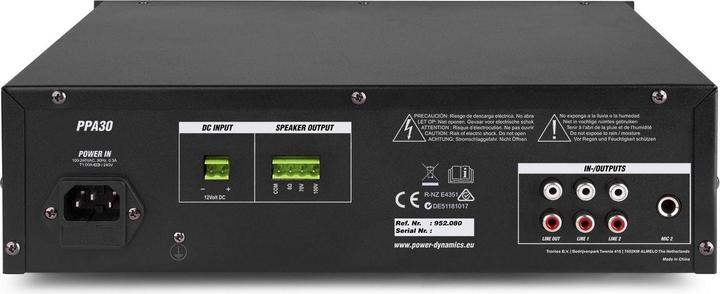 Image du produit Power Dynamics Amplificateur Pro PPA30 (Amplificateur)