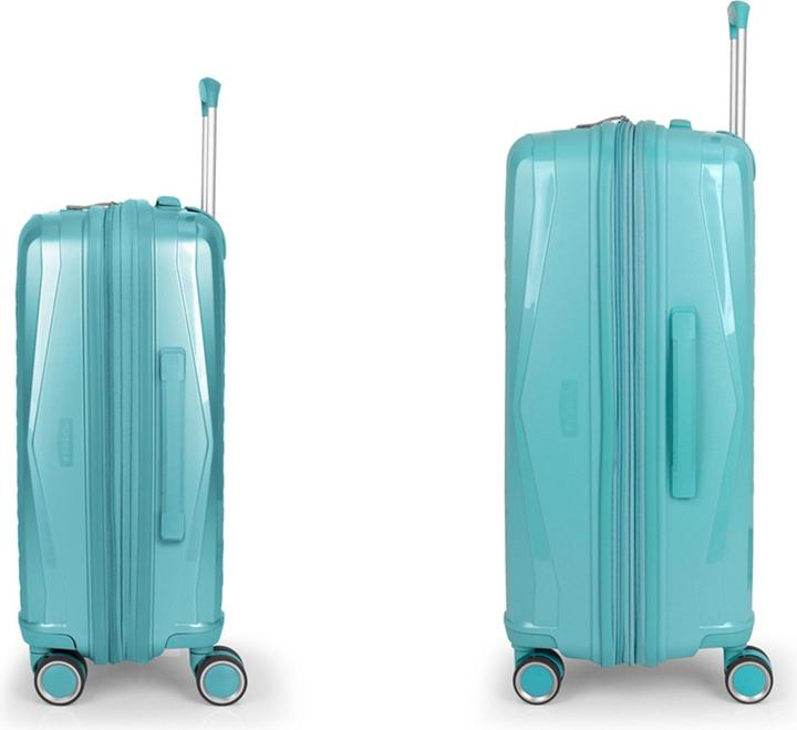 Immagine prodotto Gabol Set di valigie Queens a 4 ruote 2 pezzi con piega ad espansione (114 l)