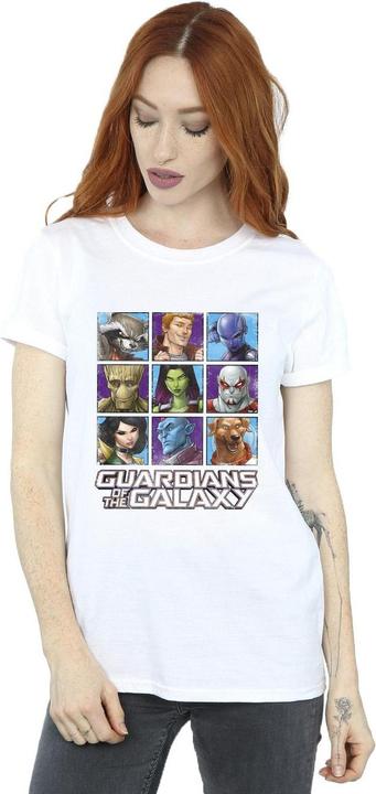 Immagine prodotto Guardians of the Galaxy Character Squares Maglietta Ampia Donna (M)