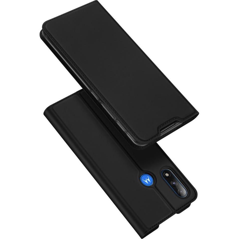 Dux Ducis Skin Pro Series Bookcover (Motorola Moto E7 Power), Smartphone Hülle, Schwarz