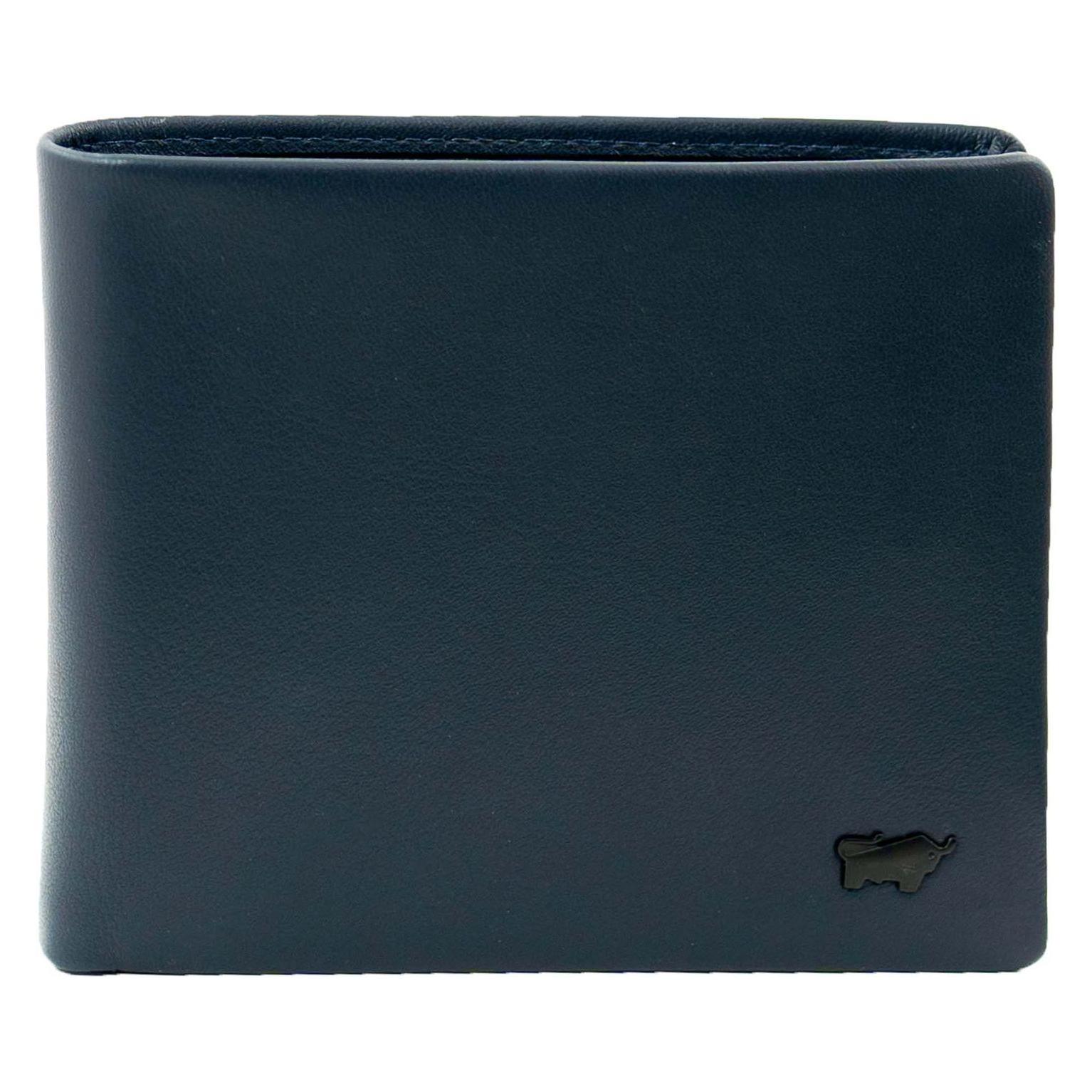 Braun Büffel, Herren, Portemonnaie, Hannes Geldbörse Rfid Schutz Leder 12 Cm, Blau