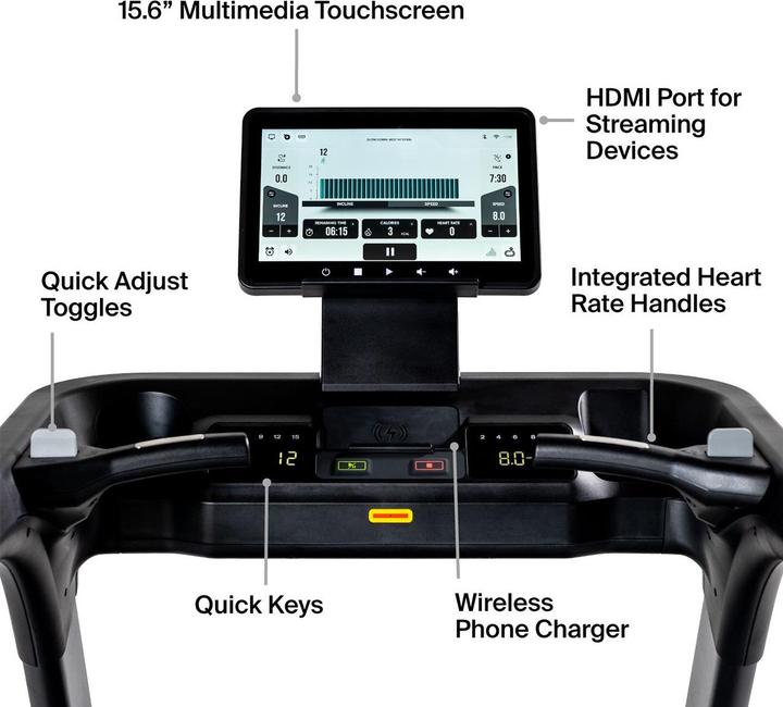 Actual product image Inspire T7S treadmill with 15.6-inch display
