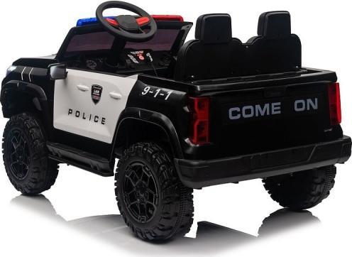 Produktbild Es-toys Kinderfahrzeug – Elektro Auto “Polizei” – 24V Akku, 4x200W Motoren, EVA-Reifen, Ledersitz (24 V)