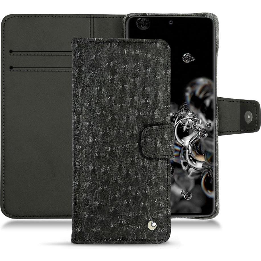 Noreve Lederschutzhülle Wallet (Samsung Galaxy S20 Ultra 5G), Smartphone Hülle, Schwarz