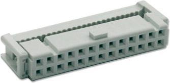 Actual product image Speed 26 pole IDC wire to board female flatcable connector with 1.27mm pitch
