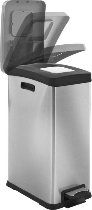 Produktbild kaiserkraft Tretabfallsammler aus Edelstahl (30 l)