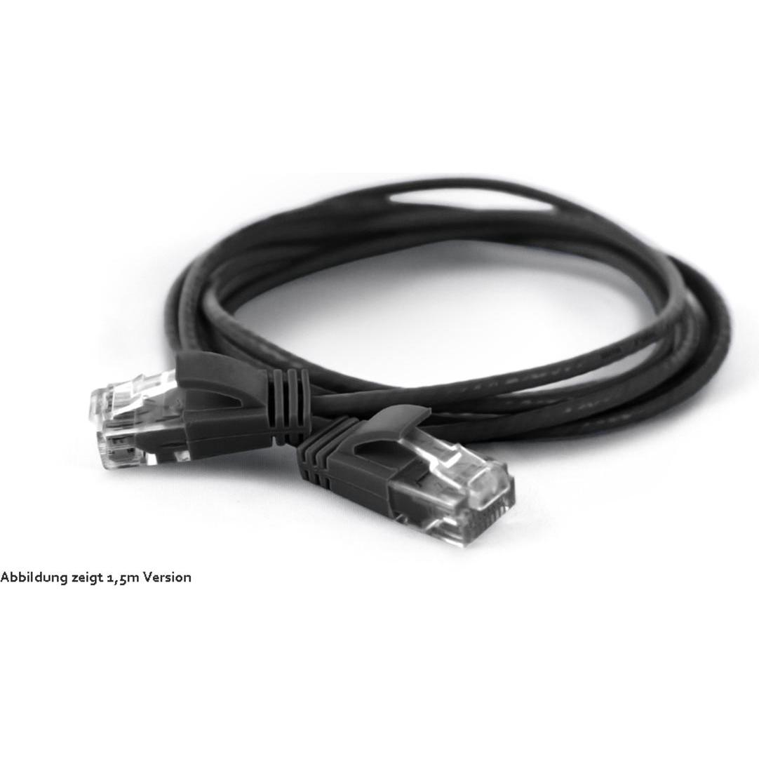 Wantec Netzwerkkabel (U/UTP, CAT6a, 5 m), Netzwerkkabel