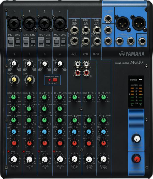Image du produit Yamaha MG10 (Studio et mixeur live, Clubmixer)