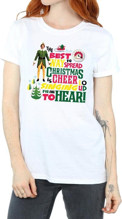 Immagine prodotto Elf Christmas Cheer Maglietta Ampia Donna (XL)